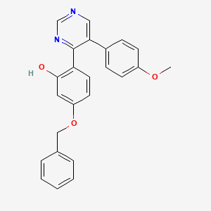 5-(Benzyloxy)-2-(5-(4-methoxyphenyl)pyrimidin-4-yl)phenol