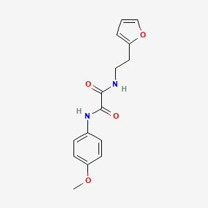 N-[2-(furan-2-yl)ethyl]-N'-(4-methoxyphenyl)oxamide