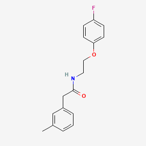 molecular formula C17H18FNO2 B2364300 N-[2-(4-fluorophenoxy)ethyl]-2-(3-methylphenyl)acetamide CAS No. 1105228-39-4