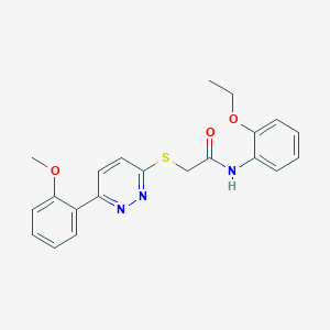 molecular formula C21H21N3O3S B2364319 N-(2-ethoxyphenyl)-2-{[6-(2-methoxyphenyl)pyridazin-3-yl]sulfanyl}acetamide CAS No. 893978-84-2