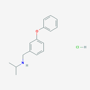 molecular formula C16H20ClNO B2364351 [(3-Phenoxyphenyl)methyl](propan-2-yl)amine hydrochloride CAS No. 1240566-33-9