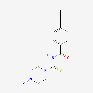 molecular formula C17H25N3OS B2364367 4-tert-butyl-N-(4-methylpiperazine-1-carbothioyl)benzamide CAS No. 497060-60-3