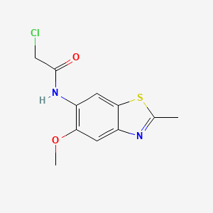 2-Chloro-N-(5-methoxy-2-methyl-1,3-benzothiazol-6-yl)acetamide