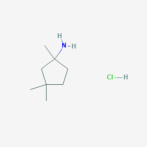 1,3,3-Trimethylcyclopentan-1-amine;hydrochloride