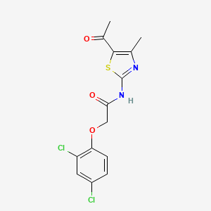 N-(5-acetyl-4-methyl-2-thiazolyl)-2-(2,4-dichlorophenoxy)acetamide