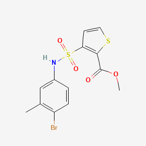 molecular formula C13H12BrNO4S2 B2364383 Methyl 3-[(4-bromo-3-methylphenyl)sulfamoyl]thiophene-2-carboxylate CAS No. 941935-97-3