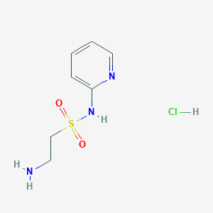 molecular formula C7H12ClN3O2S B2364394 2-amino-N-(pyridin-2-yl)ethane-1-sulfonamide hydrochloride CAS No. 1195650-13-5