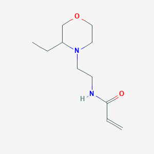 molecular formula C11H20N2O2 B2364407 N-[2-(3-Ethylmorpholin-4-yl)ethyl]prop-2-enamide CAS No. 2361640-39-1