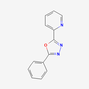 molecular formula C13H9N3O B2364419 2-Phenyl-5-pyridin-2-yl-1,3,4-oxadiazole CAS No. 25433-30-1