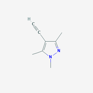 molecular formula C8H10N2 B2364430 4-ethynyl-1,3,5-trimethyl-1H-pyrazole CAS No. 22779-02-8