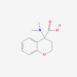 molecular formula C12H15NO3 B2364439 4-(Dimethylamino)chromane-4-carboxylic acid CAS No. 1157265-18-3