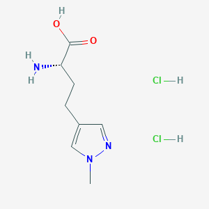 (2S)-2-Amino-4-(1-methylpyrazol-4-yl)butanoic acid;dihydrochloride