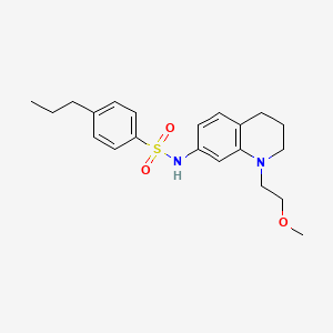 N-(1-(2-methoxyethyl)-1,2,3,4-tetrahydroquinolin-7-yl)-4-propylbenzenesulfonamide