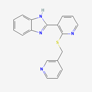 2-[2-(pyridin-3-ylmethylsulfanyl)pyridin-3-yl]-1H-benzimidazole