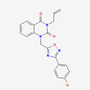 3-allyl-1-((3-(4-bromophenyl)-1,2,4-oxadiazol-5-yl)methyl)quinazoline-2,4(1H,3H)-dione