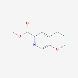 molecular formula C10H11NO3 B2364545 methyl 3,4-dihydro-2H-pyrano[2,3-c]pyridine-6-carboxylate CAS No. 1356163-58-0
