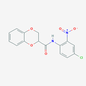 N-(4-chloro-2-nitrophenyl)-2,3-dihydro-1,4-benzodioxine-2-carboxamide