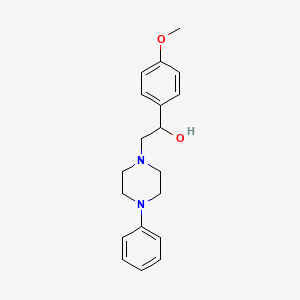 1-(4-Methoxyphenyl)-2-(4-phenylpiperazin-1-yl)ethanol