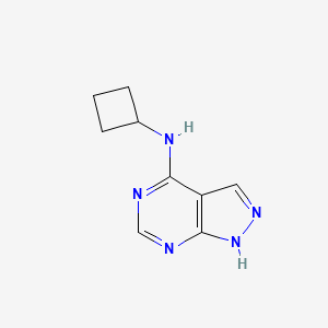 molecular formula C9H11N5 B2364696 N-Cyclobutyl-1H-pyrazolo[3,4-d]pyrimidin-4-amine CAS No. 1933625-34-3