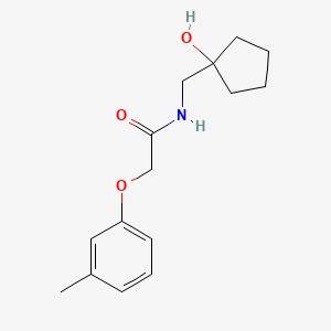 molecular formula C15H21NO3 B2364854 N-[(1-hydroxycyclopentyl)methyl]-2-(3-methylphenoxy)acetamide CAS No. 1219912-10-3