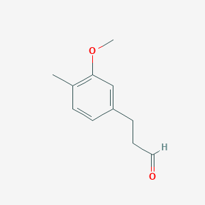 B2364996 3-(3-Methoxy-4-methylphenyl)propanal CAS No. 1378511-15-9
