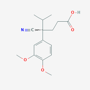 molecular formula C16H21NO4 B023650 (S)-(-)-Verapamilic Acid CAS No. 36622-24-9
