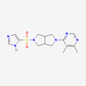 4-[5-(1H-imidazole-4-sulfonyl)-octahydropyrrolo[3,4-c]pyrrol-2-yl]-5,6-dimethylpyrimidine