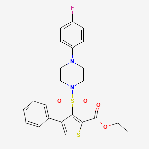 Ethyl 3-{[4-(4-fluorophenyl)piperazin-1-yl]sulfonyl}-4-phenylthiophene-2-carboxylate