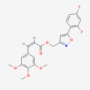 (Z)-(5-(2,4-difluorophenyl)isoxazol-3-yl)methyl 3-(3,4,5-trimethoxyphenyl)acrylate
