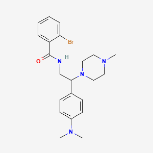 2-bromo-N-(2-(4-(dimethylamino)phenyl)-2-(4-methylpiperazin-1-yl)ethyl)benzamide