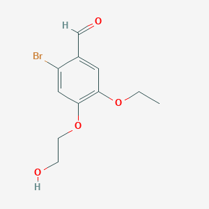 2-Bromo-5-ethoxy-4-(2-hydroxyethoxy)benzaldehyde