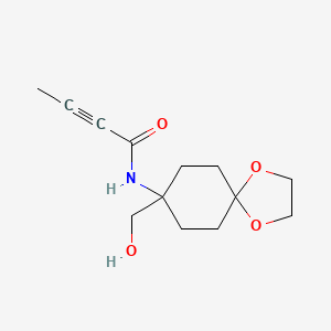 N-[8-(Hydroxymethyl)-1,4-dioxaspiro[4.5]decan-8-yl]but-2-ynamide