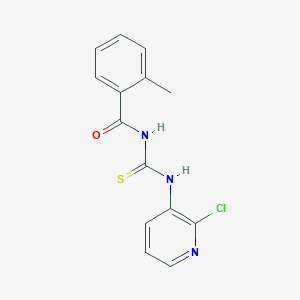 molecular formula C14H12ClN3OS B2365087 N-[(2-chloropyridin-3-yl)carbamothioyl]-2-methylbenzamide CAS No. 866014-43-9