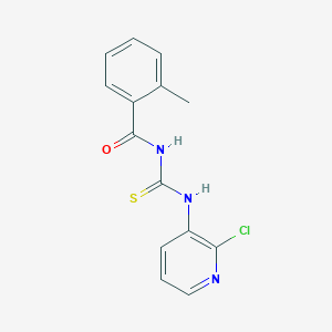 N-[(2-chloropyridin-3-yl)carbamothioyl]-2-methylbenzamide