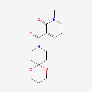 1-methyl-3-(1,5-dioxa-9-azaspiro[5.5]undecane-9-carbonyl)pyridin-2(1H)-one