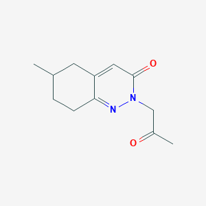 6-Methyl-2-(2-oxopropyl)-2,3,5,6,7,8-hexahydrocinnolin-3-one