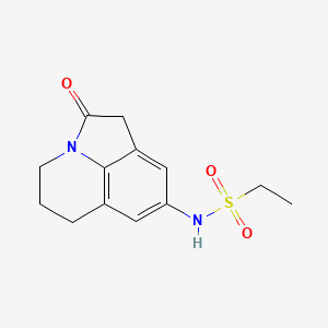 molecular formula C13H16N2O3S B2365125 N-(2-oxo-2,4,5,6-tetrahydro-1H-pyrrolo[3,2,1-ij]quinolin-8-yl)ethanesulfonamide CAS No. 898426-66-9