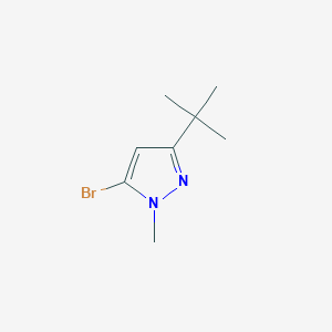 molecular formula C8H13BrN2 B2365136 5-bromo-3-tert-butyl-1-methyl-pyrazole CAS No. 1187968-59-7