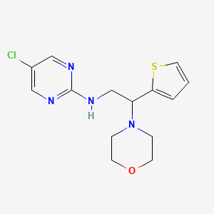 5-Chloro-N-(2-morpholin-4-yl-2-thiophen-2-ylethyl)pyrimidin-2-amine