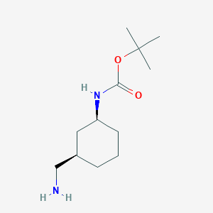 molecular formula C12H24N2O2 B2365205 tert-butyl [cis-3-(aminomethyl)cyclohexyl]carbamate CAS No. 347186-41-8