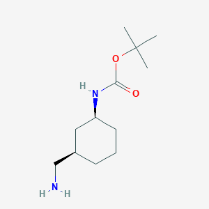 molecular formula C12H24N2O2 B2365205 t-Butyl [cis-3-(aminomethyl)cyclohexyl]carbamate CAS No. 347186-41-8