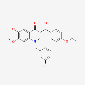 3-(4-ethoxybenzoyl)-1-(3-fluorobenzyl)-6,7-dimethoxyquinolin-4(1H)-one
