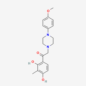 1-(2,4-Dihydroxy-3-methylphenyl)-2-(4-(4-methoxyphenyl)piperazin-1-yl)ethanone