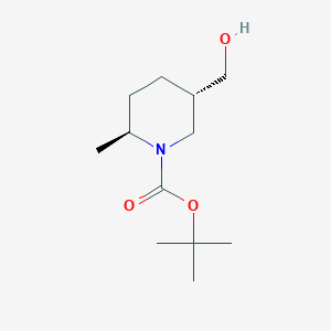 tert-butyl (2S,5S)-5-(hydroxymethyl)-2-methyl-piperidine-1-carboxylate