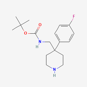 tert-Butyl ((4-(4-fluorophenyl)piperidin-4-yl)methyl)carbamate