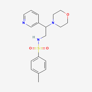 4-methyl-N-(2-morpholino-2-(pyridin-3-yl)ethyl)benzenesulfonamide