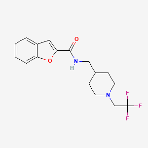 N-[[1-(2,2,2-Trifluoroethyl)piperidin-4-yl]methyl]-1-benzofuran-2-carboxamide