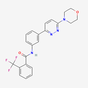 N-(3-(6-morpholinopyridazin-3-yl)phenyl)-2-(trifluoromethyl)benzamide