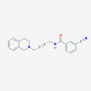 3-cyano-N-(4-(3,4-dihydroisoquinolin-2(1H)-yl)but-2-yn-1-yl)benzamide