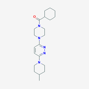 Cyclohexyl(4-(6-(4-methylpiperidin-1-yl)pyridazin-3-yl)piperazin-1-yl)methanone